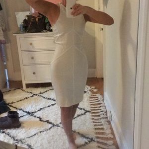 Topshop metallic bodycon dress